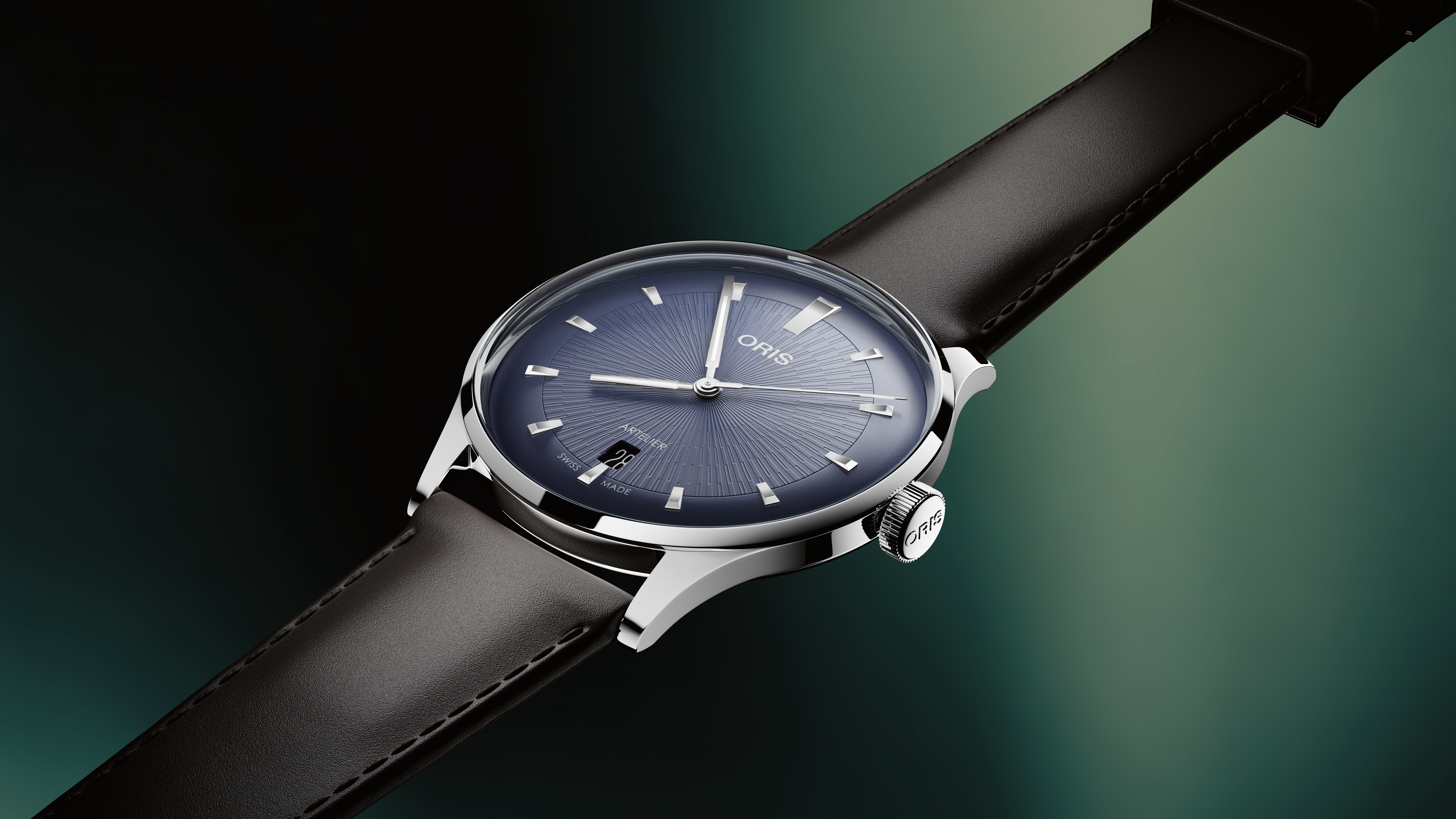 ORIS  Мужские швейцарские часы, автоматический механизм, сталь, 38 мм